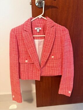 JCPenney Red Tweed Cropped Blazer - NEW WITHOUT TAG